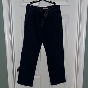 Women’s Dark Blue Jeans - Lee Relaxed Fit at the waist